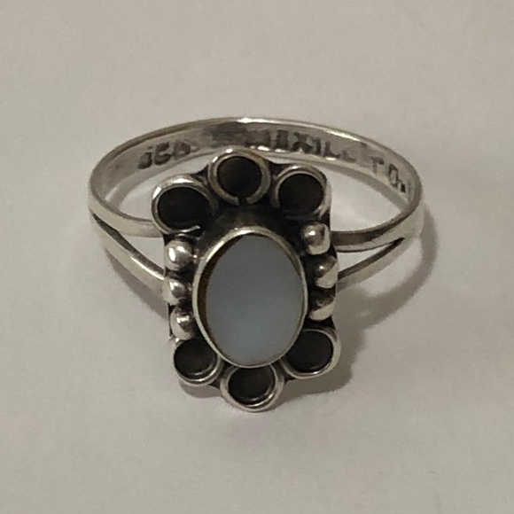 Three Floral Sterling Silver Rings Bundle & Earring Cuffs - Picture 9 of 16